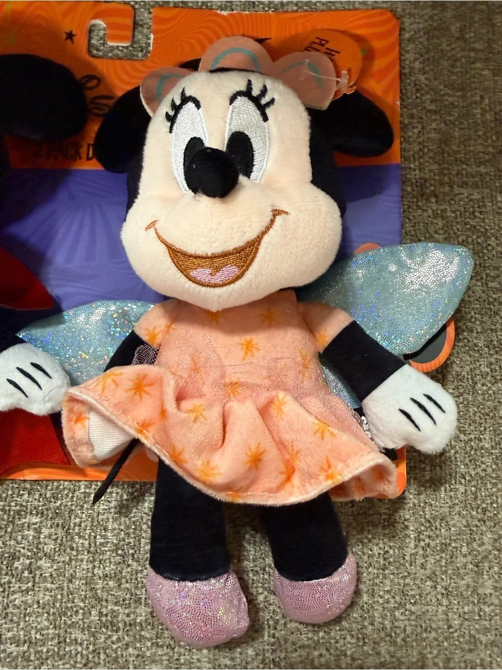 Disney Halloween Mickey & Minnie Plush Dog Toy Duo